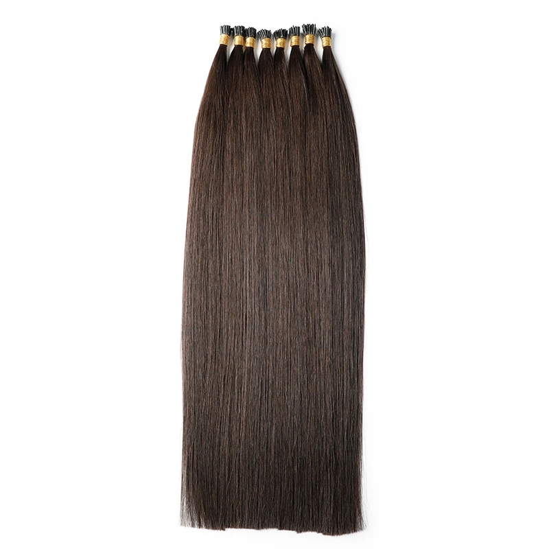 Leshine 100% Человеческие волосы Remy Волосы I Tip волос кератин Fusion Цвет 2 # бразильские