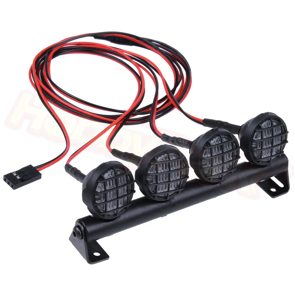 Многофункциональный светодиодный светильник бар для 1/10 RC Гусеничный грузовик