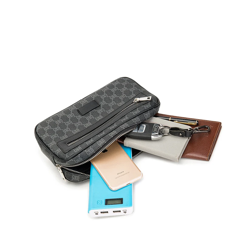 

PU Lattice Messenger Bag for Men Chest Bag Business Hand Bags Luxury Soft Leather Crossbody Bags for Men Designer Men Bag 2021