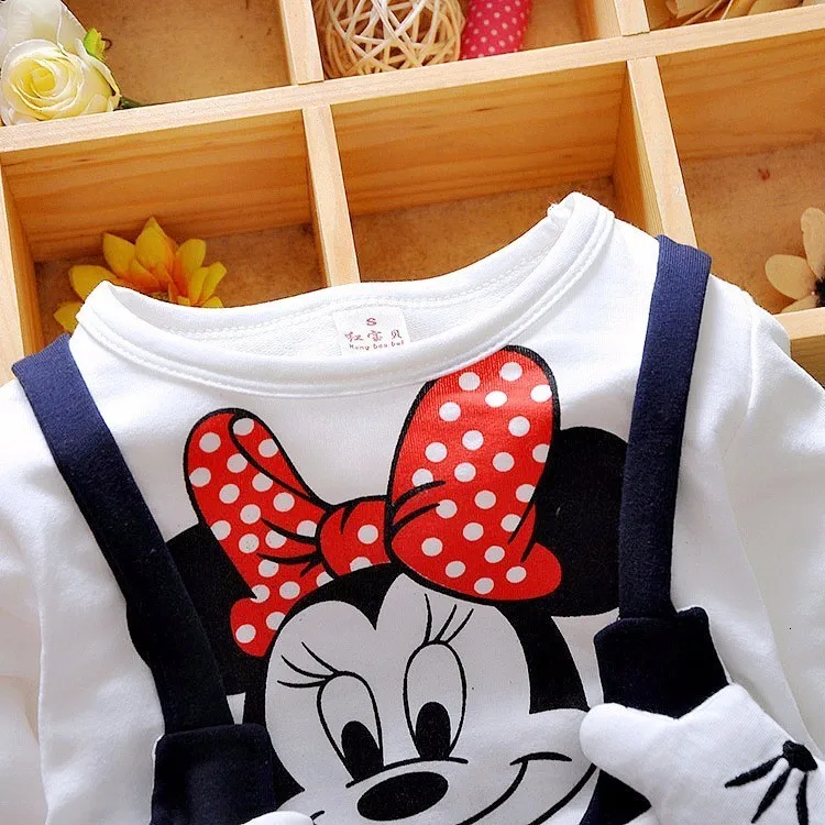 Футболка для маленьких девочек; Новинка г.; модное платье для девочек; костюм для малышей из чистого хлопка; летняя красивая одежда принцессы с Минни