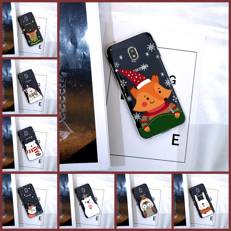 Принтом в виде рождественского кота чехол для телефона Samsung Galaxy J2 J5 J7 премьер