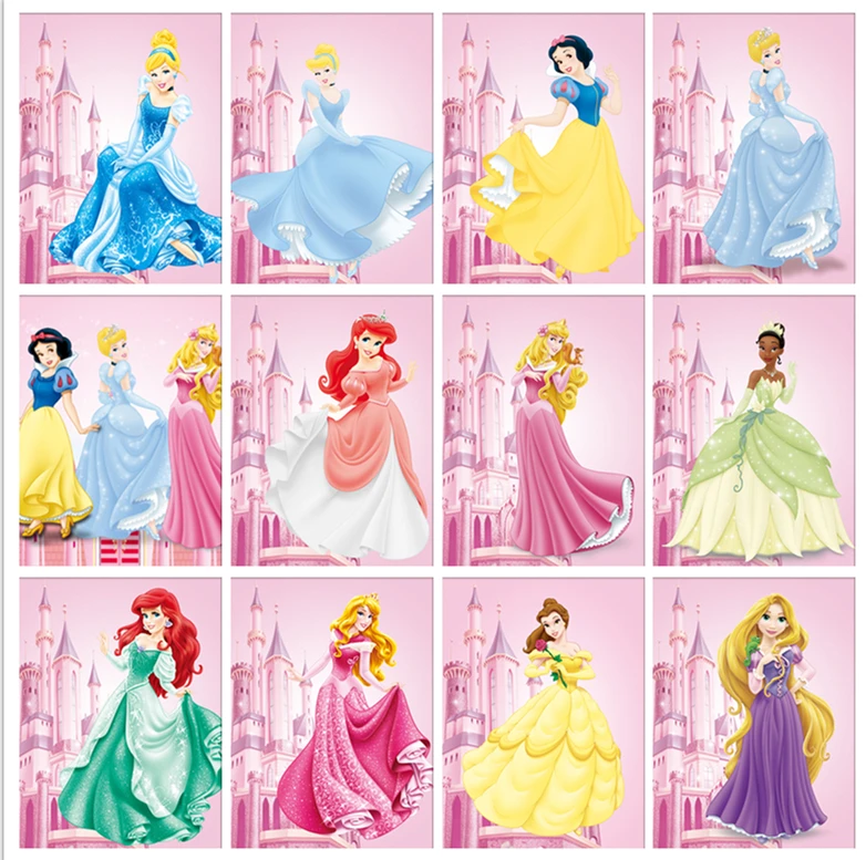 

5d Diy Diamond Painting Disney Castle Princess Art Embroidery Hobby Full Set Diamond Set Gift Home Decoration