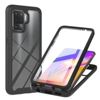 crystal case bumper armor for oppo a94 4g 2021 back panel pet front screen 360 protection frame shell oppo a94 a 94 phone cover