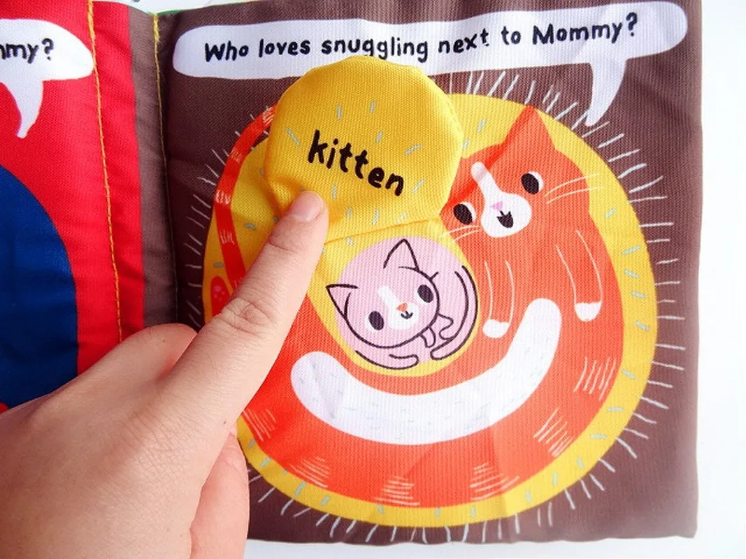 Дети учат детей раннего возраста детские игрушки тканевые книги ванны