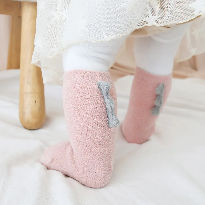 Coral fleece Kids Girls Socks Winter Warm Baby Boy Socks Anti Slip Newborn Baby Girl Socks for Children Snow Clothes Accessories