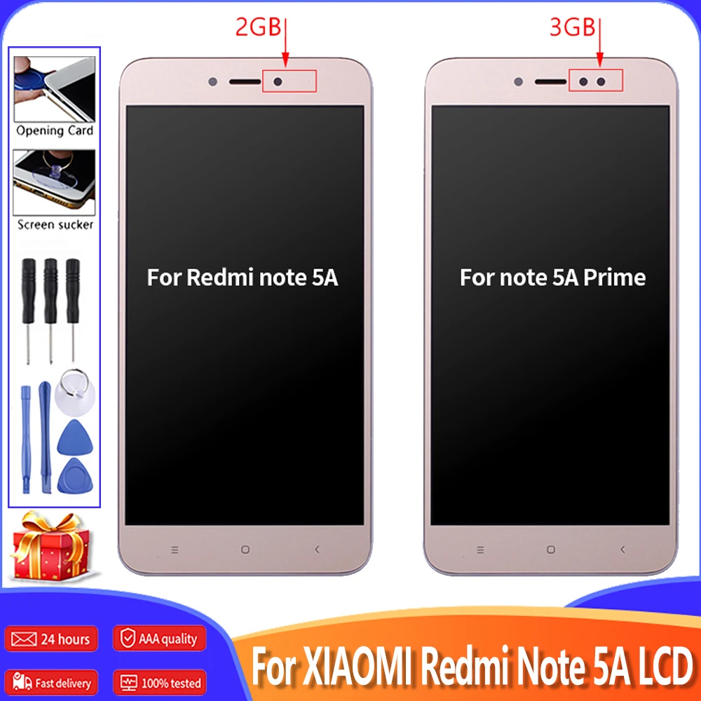 ЖК-дисплей для XIAOMI Redmi Note 5A с сенсорным экраном 5 дюйма и дигитайзером Prime рамкой Y1 /