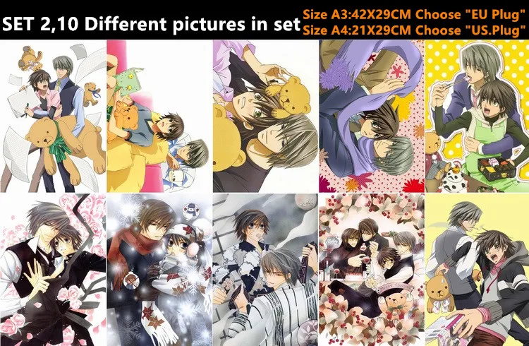 10 шт./лот аниме Sekai-ichi Hatsukoi постер стикер открытка рицу Masamune An Chiaki Yoshiyuki игрушка