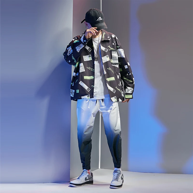 

Spring And Autumn Sports Jacket Set Men Jogging Men Jogger Basketball Track Suit Men Long Sleeve Set Fashion Winter HH50TZ