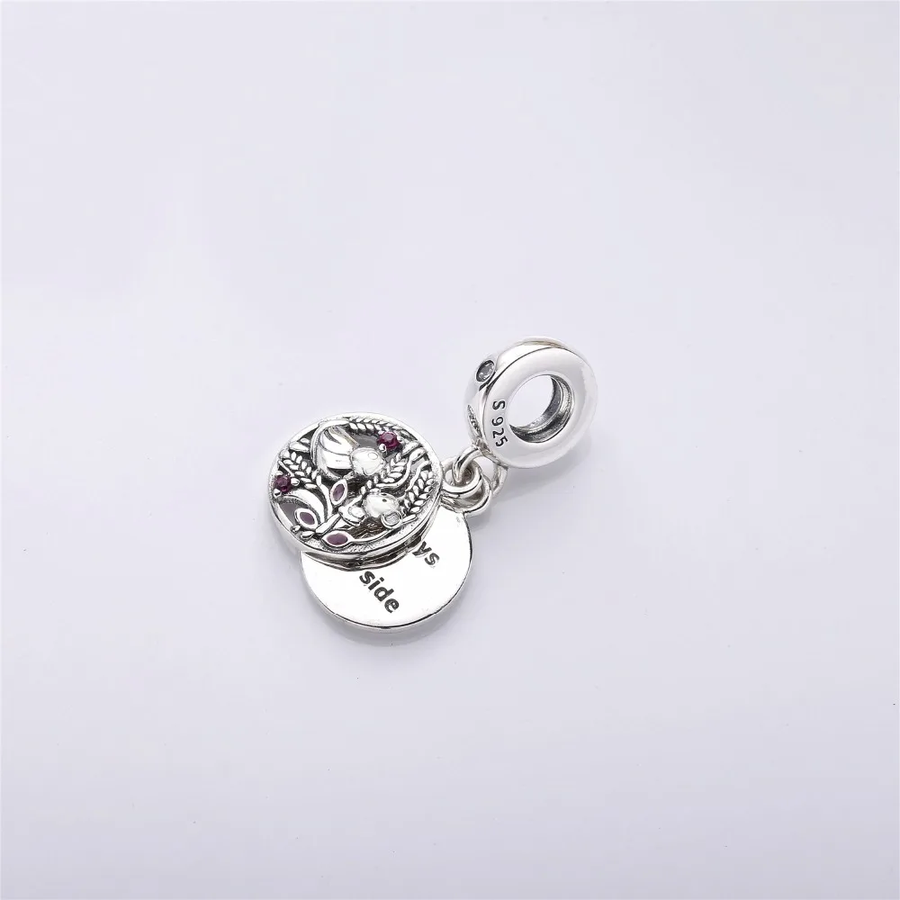 Женский браслет из серебра 925 пробы с птицами|Ювелирные шармы| |