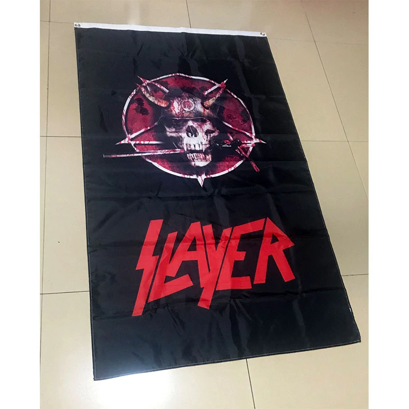 Группа Slayer флаг 2 фута* 3 фута(60*90 см) 3 фута* 5 футов(90*150 см) размер рождественские украшения для домашнего флага баннер