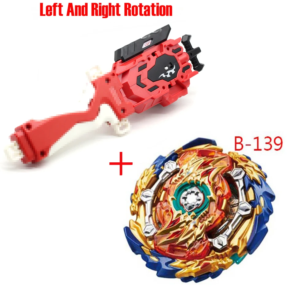 Новейшая модель; Beyblade Burst ToysB-145 B-144 B-143 B-140 с пусковым устройством и коробчатый отвал Металл Fusion Бог Прядильный механизм бей лезвия игрушка - Цвет: B-139