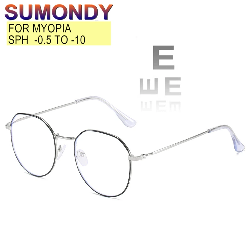 SUMONDY Рецептурные очки для близоруких 0 5 до 10 Для женщин мужчин антибликовыми