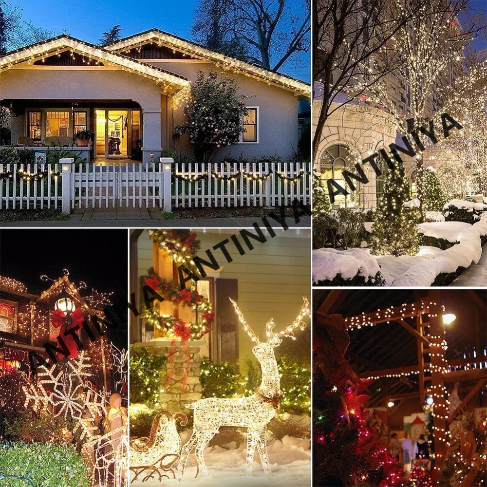 Гирлянсветильник светодиодная на медном проводе с питанием от батарейки | Лампы