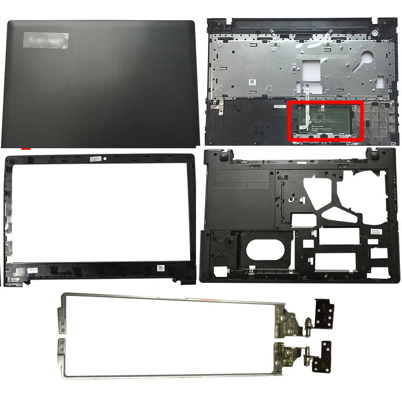 

Новая задняя крышка/Передняя панель/петли/Упор для рук/Нижняя крышка для Lenovo
