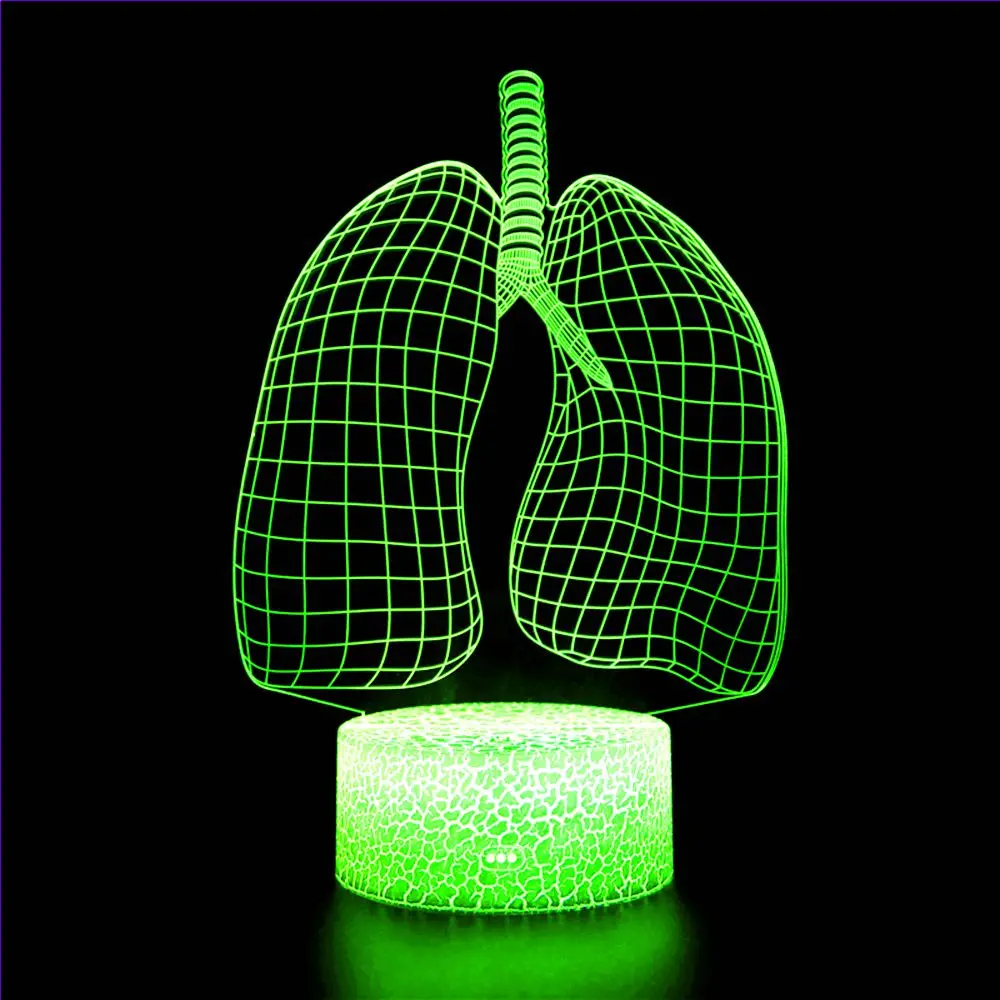 

3D Night Light Halloween April Fool's Day Gift Decoration Heart Liver Spleen Stomach Lung Model Visceral Remote Sensing