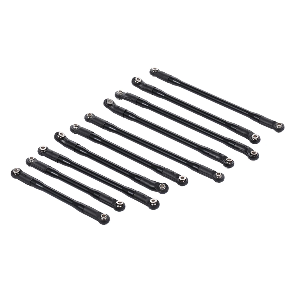 

10pcs Alloy Linkage Pull Rods for 1/10 Axial SCX10II 90046 RC Crawler Car