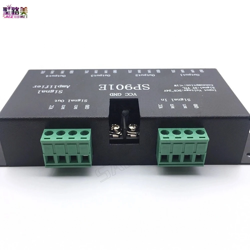 SP901E светодиодный контроллер SPI Усилитель сигнала 4CH для dmx512 волшебный модуль WS2812