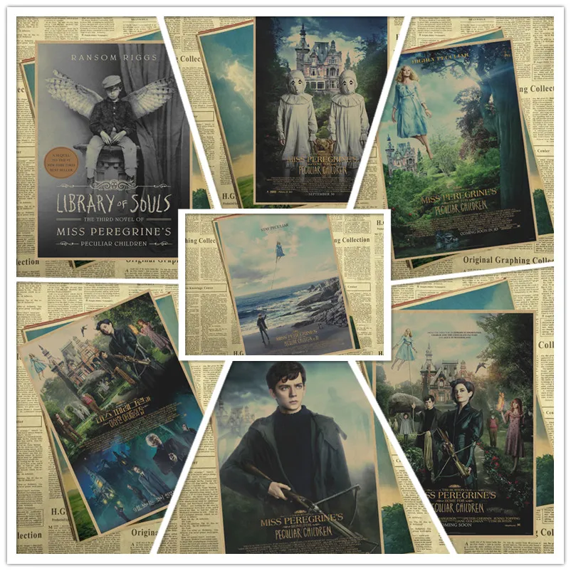 Домашний постер Miss Peregrine для детей уникальный ВИНТАЖНЫЙ ПЛАКАТ бара детской