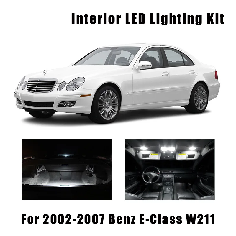 

17 шт., освещение для потолочной двери Mercedes Benz E-Class W211 2002-2006 2007