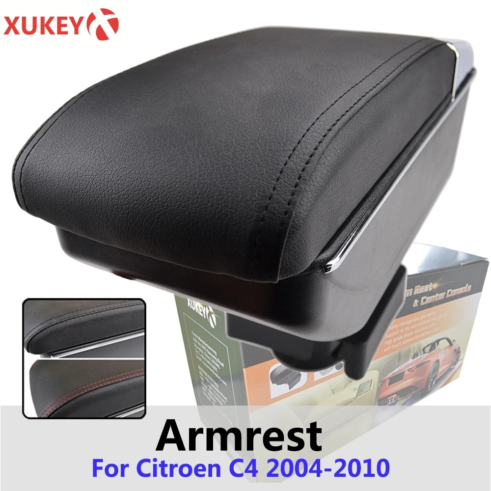 Центральный подлокотник Xukey для Citroen C4 хэтчбек 2004-2010 консоль центр черное