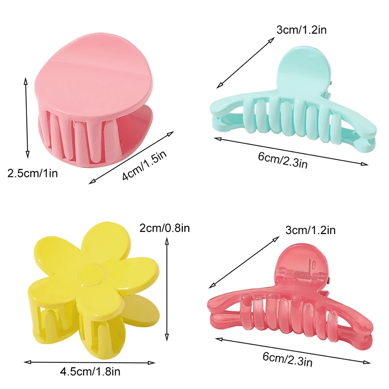 

Wholesale Mini Hair Claws Clips Barrettes Mixed Color Hairpin Clip Hair Accessories For Women Girls Baby Universal Jelly Color
