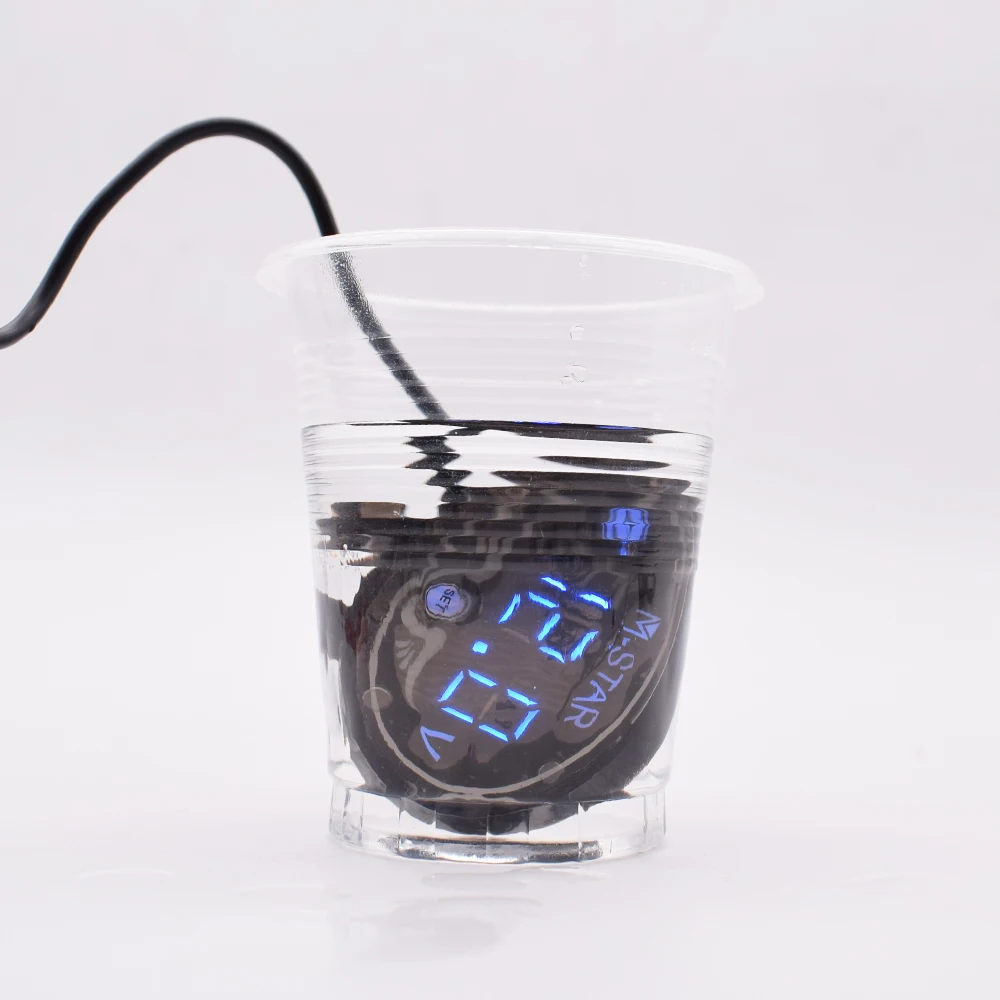 Водонепроницаемый светодиодный цифровой вольтметр тестер постоянного тока 9 В