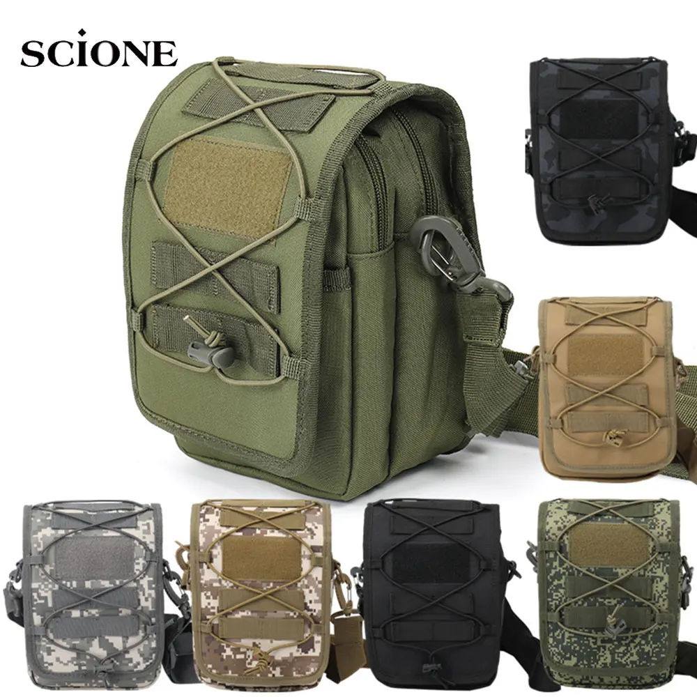 

Tactical Pouch Molle Hunting Bags Crossbody Bag Military Waist Pack Outdoor Pouches Case Pocket Camo Climbing Bag X196A