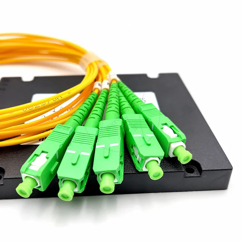 Распродажа оптоволоконный распределитель FTTH SC APC 1x4 ABS 10 шт./партия|Оптоволоконное