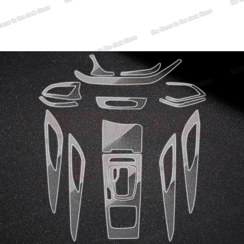 

Lsrtw2017 for Opel Insignia Opel Regal TPU Car Gear Panel Dashboard Protective Sticker Anti-scratch Film 2017 2018 2019 2020