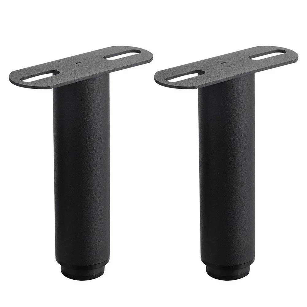 

2pcs Durable Bed Leg Furniture Support Feet Sofa Leg Bed Leg for Home (Black)