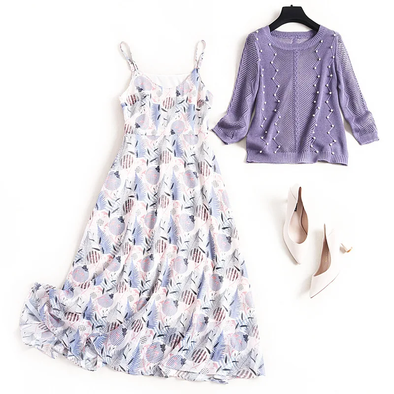 Женское летнее платье Новинка 2021 цветочный принт размера плюс платья