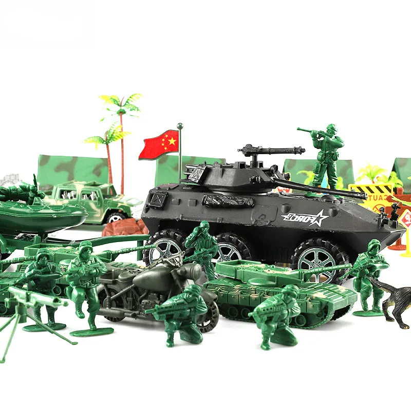 Пластиковая экшн-фигурка солдата модель игрушки военные аксессуары костюм