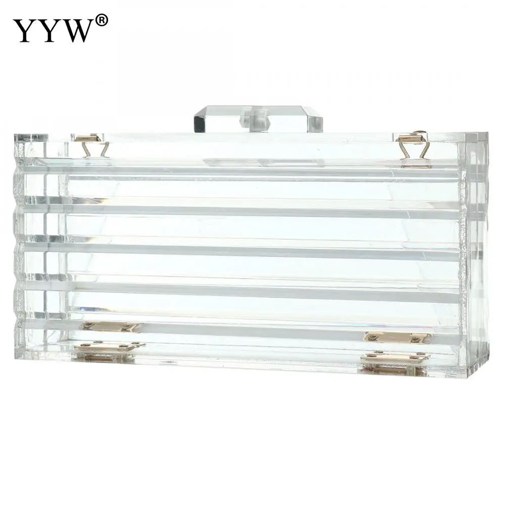 Women Bag Acrylic Clear Purse Cute Transparent Hard Crossbody Bag Lucite See Through Handbags Evening Women Clutch Bag