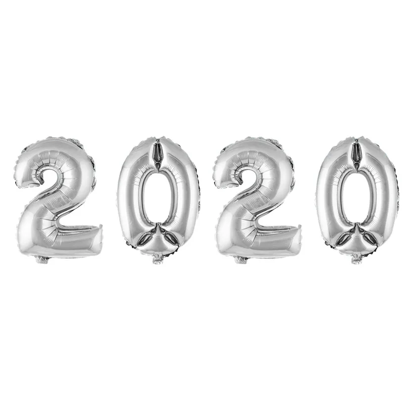 32 дюймовые шары из фольги с цифрами 2020 новогодние украшения рождественские 16