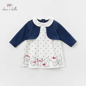 Платье детское в горошек, для девочек, DB12955