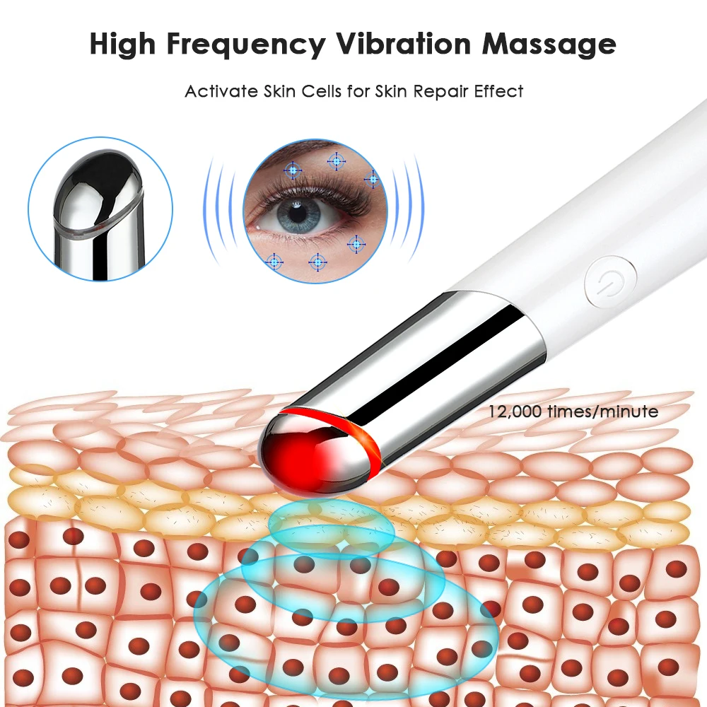Электрический массажер для глаз с постоянной температурой и подогревом лица
