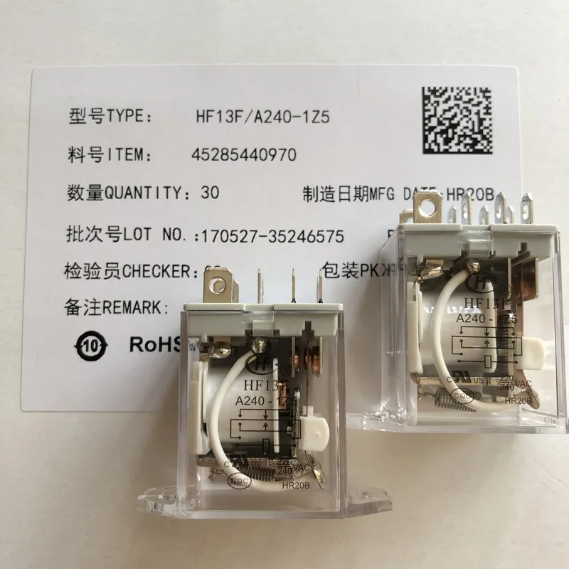 HF13F/012 2Z5 HF13F/A240 1Z5 промежуточное реле 10A 8 пинов|Реле| |