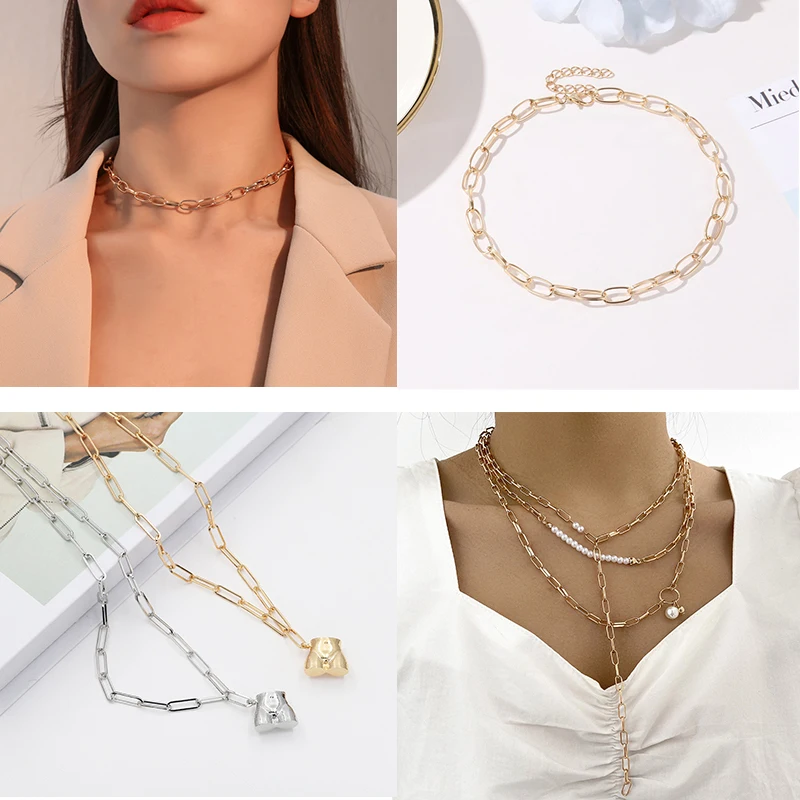 

2 Meters 7mm Width Iron Waist Chain Cross Chain Findings for Handmade DIY Bracelet Necklace Jewelry Apparel Accessories