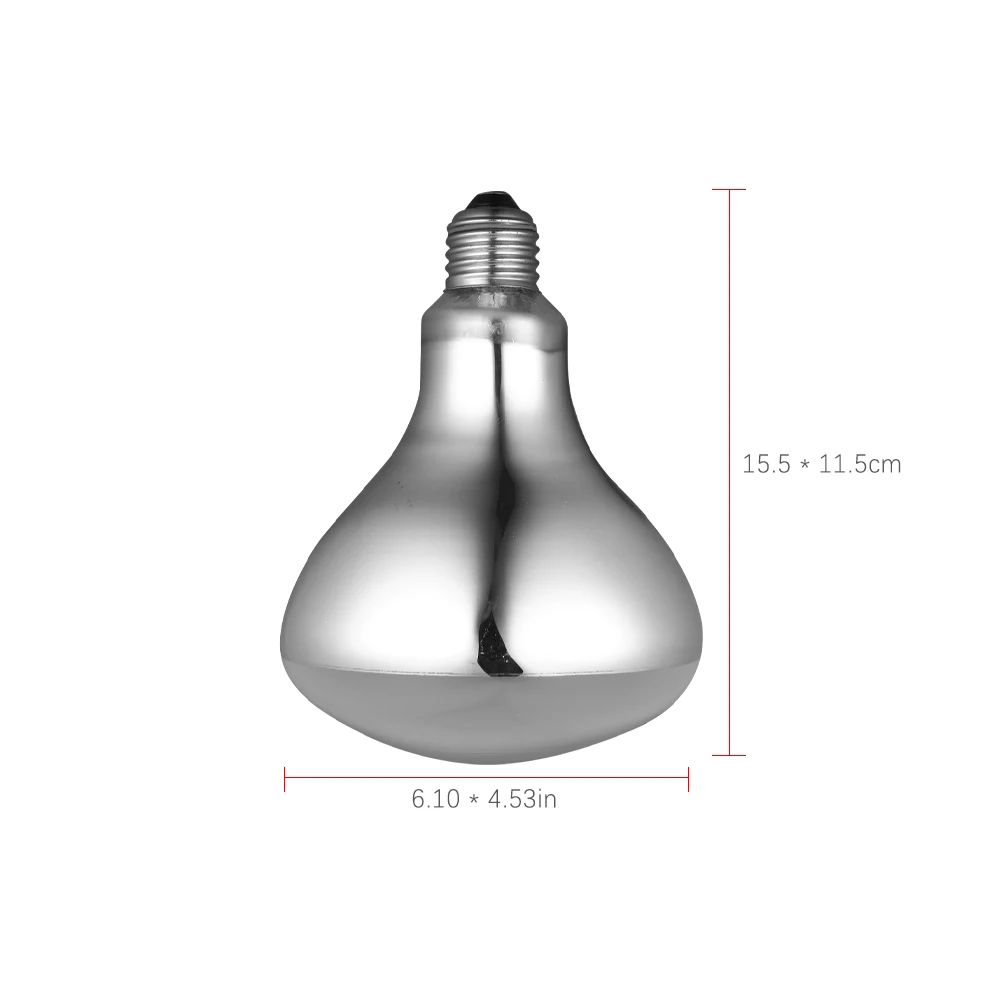 

New E27 Pet Heat Lamp for Reptiles and Amphibians Pet Lamp with Transparent Surface Simulate Sunlight 125W 160W Pet Lamp