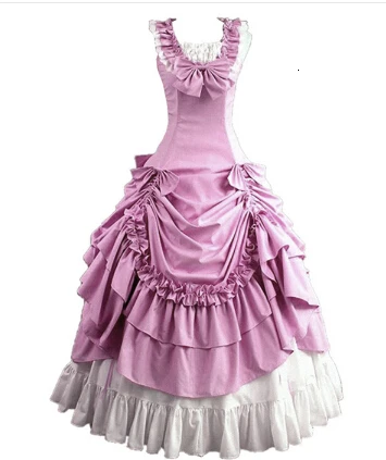 

Платье в викторианском стиле на Хэллоуин, женское красивое красное платье в Южном стиле