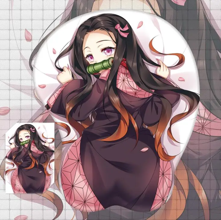 

Подставка под запястье Kimetsu no Yaiba Kamado Nezuko, игровой компьютерный коврик для мыши, офисный коврик для подростков
