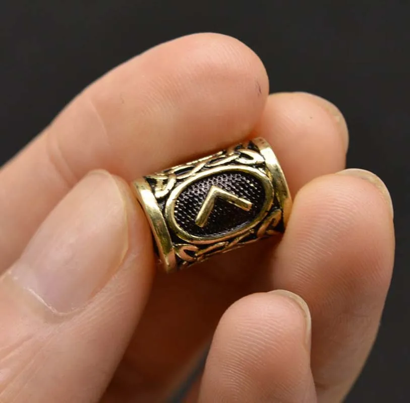 24 шт Серебристые бронзовые викинговые очаровательные Винтажные бусины дредлока