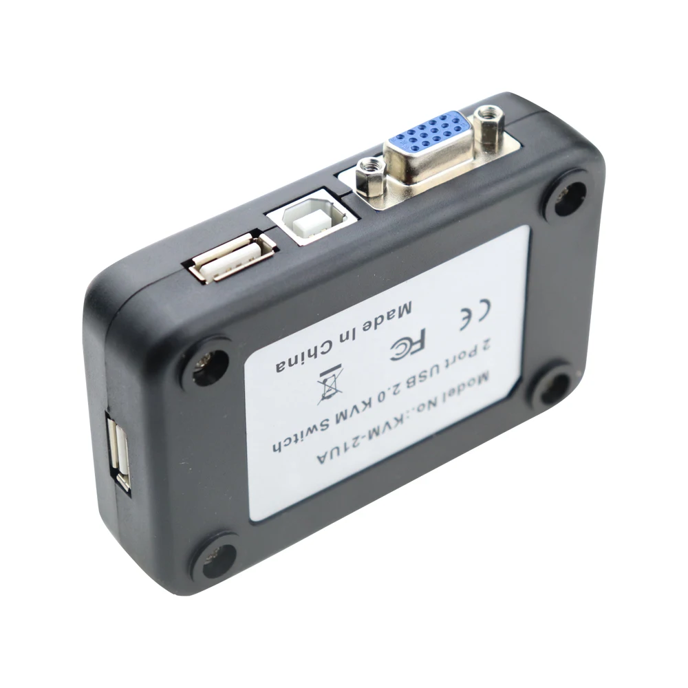 2 в 1 выход USB 0 VGA KVM переключатель Box 2-Port ПК МОНИТОР переключатели адаптер для