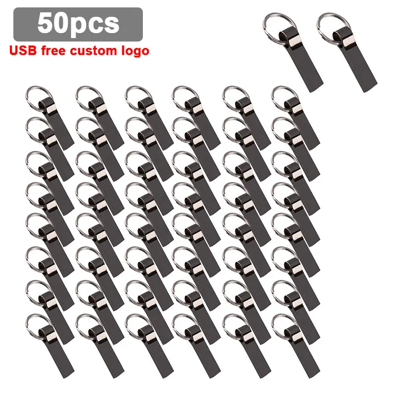 

USB-флеш-накопитель металлический, 4-128 ГБ, 50 шт./лот
