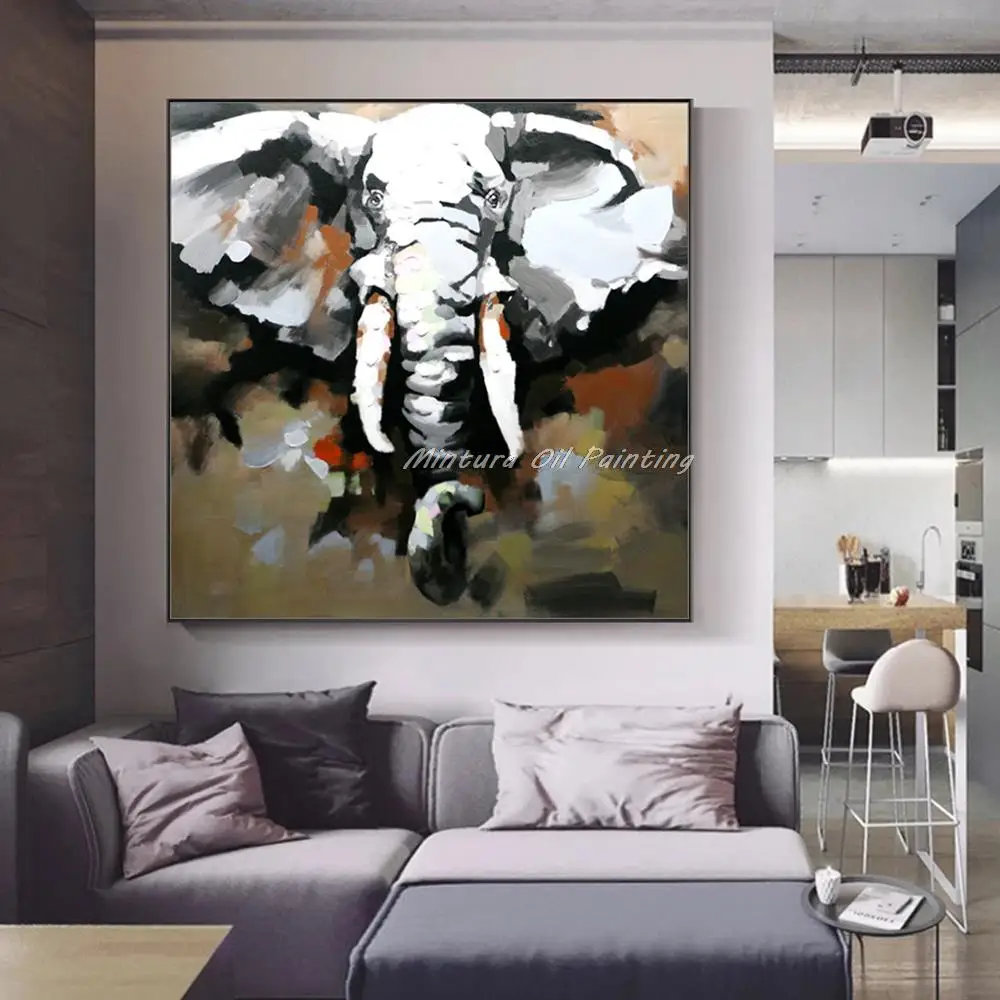 Mintura декоративное искусство ручной работы животные картина маслом на холсте для