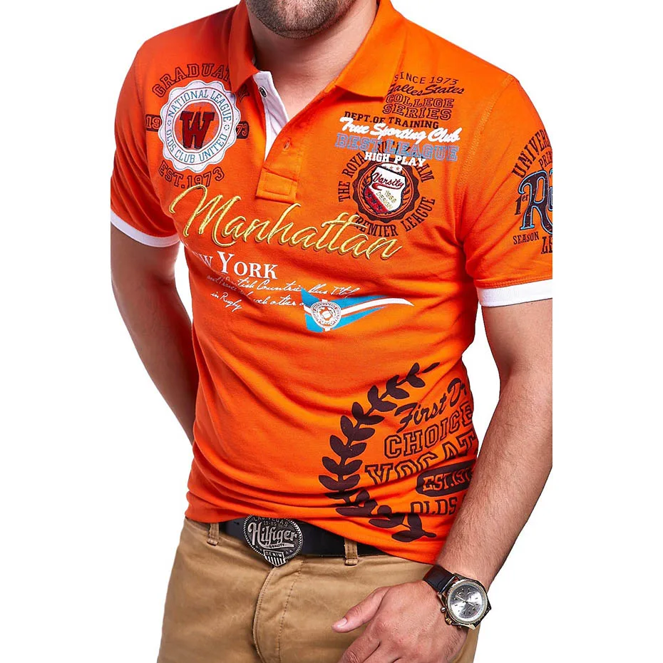 Мужская футболка с коротким рукавом ZOGAA дизайнерская буквенным принтом футболки