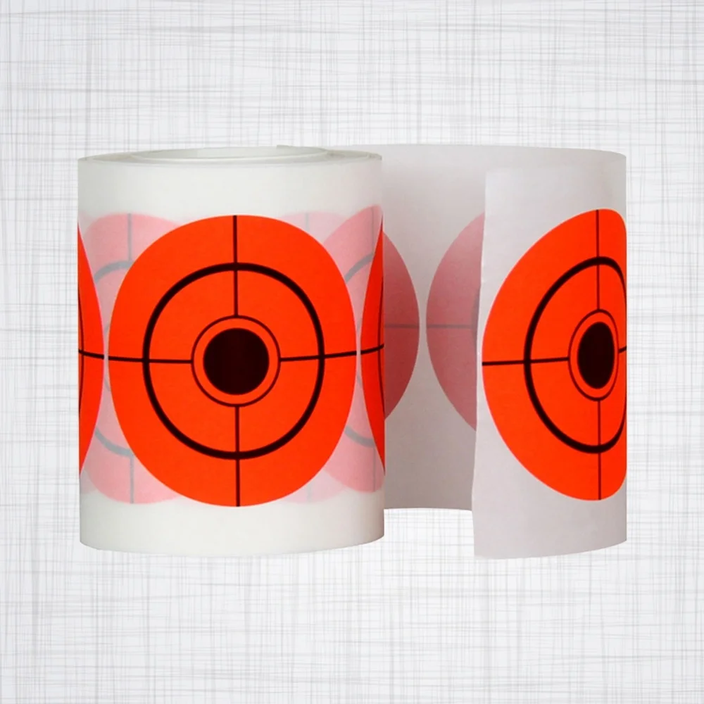 

250Pcs 7.5 Diameter Adhesive Shooting Target Round Splatter Target Stickers