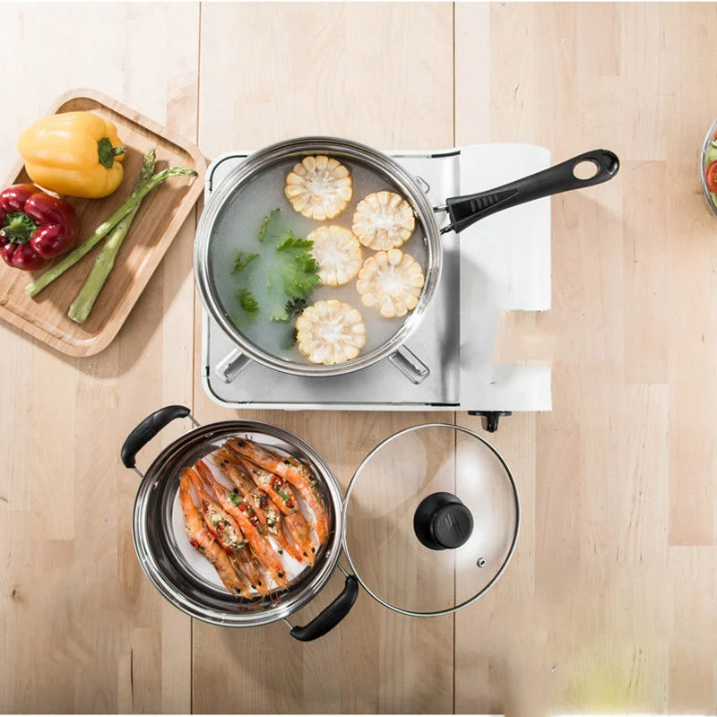 

Stainless Steel Soup Pot Milk Pot Non-stick Baby Baby Food Pot Instant Noodles Baby Milk Mini Steamer Kitchen Pots Ollas De
