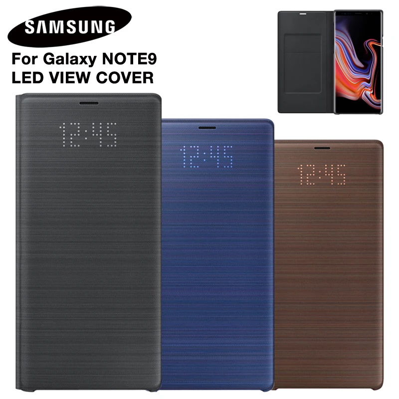Для Samsung Galaxy Note 9 Note9 SM N9600 N960F N960U Сна Функция карты карман оригинальный LED чехол для