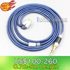 LN006811 2,5 мм 4,4 мм XLR 3,5 мм Высокое разрешение 99% чистые Серебристые наушники кабель для Sennheiser IE400 IE500 Pro
